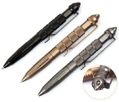 Tactical Pen Multipurpose Tool Self Defense Pen Glass Breaker Aluminum Alloy EDC Outdoor Survival Tool Writing Ballpoint Pen