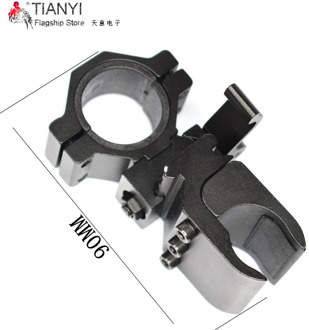 Tactical Quick Detach Weaver Mount Ring Picatinny Weaver 30mm to 20mm Rail Tube Flashlight Rifle Scope Flashlight Mount Holder