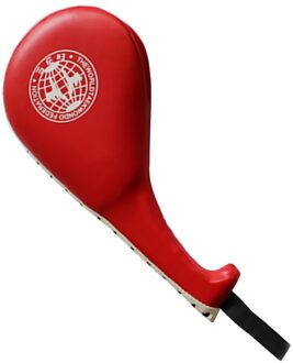 Taekwondo Pied Cible Dubbele Coup De Pied Pied Cible Boxe Sanda Entraînement Taekwondo Coussinet De Coup De Pied Sac De frappe Po Rood