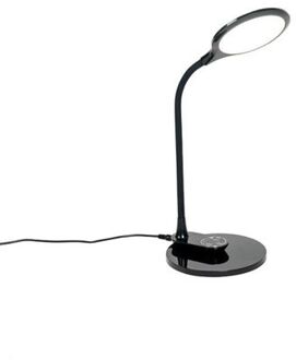 Tafel- en wandlamp zwart incl. LED met touch dimmer- Joni