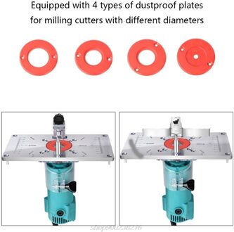 Tafel Plaat Insert Aluminium Graveren Router Tafel Plaat Rode Boord Universele Trimmen Machine Flip Boord A19 21