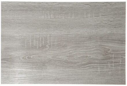 tafel placemat - grey wash hout print - PVC - 45 x 30 cm - Onderleggers