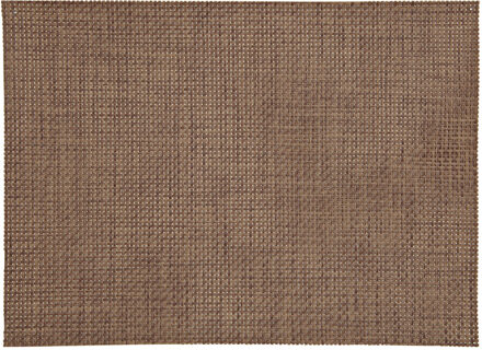 Tafel Placemats jute bruin - 6x - geweven/gevlochten - 45 x 30 cm - Onderleggers - Tafel dekken