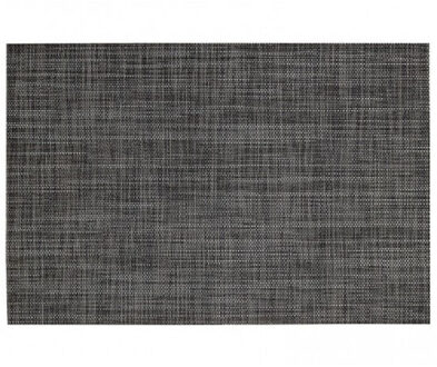 Tafel Placemats jute donkergrijs - 12x stuks - geweven/gevlochten - 45 x 30 cm - Onderleggers - Tafe