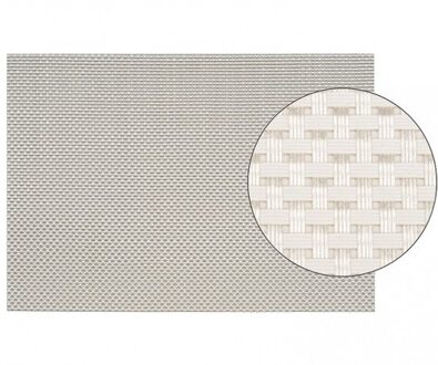 Tafel Placemats jute wit - geweven/gevlochten - 45 x 30 cm - Onderleggers - Tafel dekken