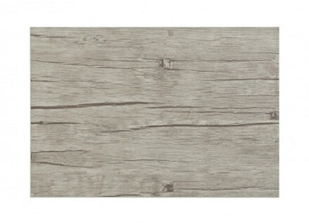 Tafel placemats met hout look print - 12x - grijs - 45 x 30 cm - pvc