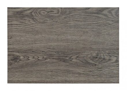 Tafel placemats met hout look print - donkergrijs - 45 x 30 cm - pvc