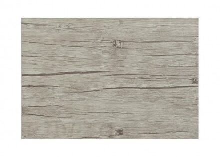 Tafel placemats met hout look print - grijs - 45 x 30 cm - pvc