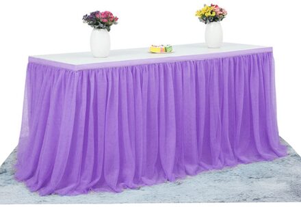 Tafel Rok Handgemaakte Tulle Tafelkleed Voor Feest Bruiloft Home Decoratie Verjaardagsfeestje/Baby Shower Chiffon Gaas Bruidssluier PU
