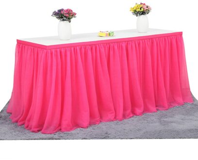 Tafel Rok Handgemaakte Tulle Tafelkleed Voor Feest Bruiloft Home Decoratie Verjaardagsfeestje/Baby Shower Chiffon Gaas Bruidssluier ROR
