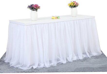 Tafel Rok Handgemaakte Tulle Tafelkleed Voor Feest Bruiloft Home Decoratie Verjaardagsfeestje/Baby Shower Chiffon Gaas Bruidssluier