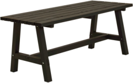 Tafel vuren | Country gegrond zwart 75 x 177 x 72 cm