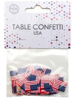 Tafelconfetti Amerikaanse Vlag (150st) Multikleur - Print