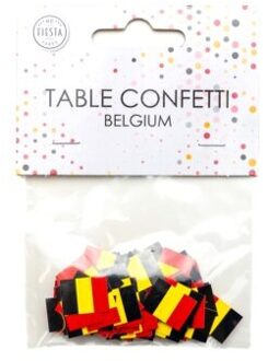 Tafelconfetti Belgische Vlag (150st) Multikleur - Print