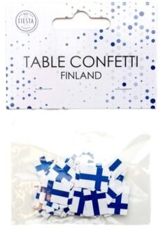 Tafelconfetti Finse Vlag (150st) Multikleur - Print