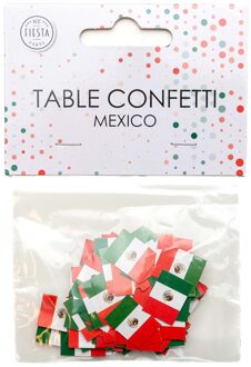 Tafelconfetti Vlag Mexico (150st) Multikleur - Print