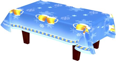 Tafelkleed Bierglazen Blauw Multikleur - Print