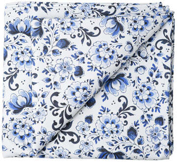 tafelkleed Bloemen wit 140 x 260 cm