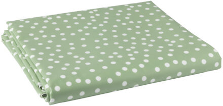 Tafelkleed dots - groen/wit - 150x220 cm