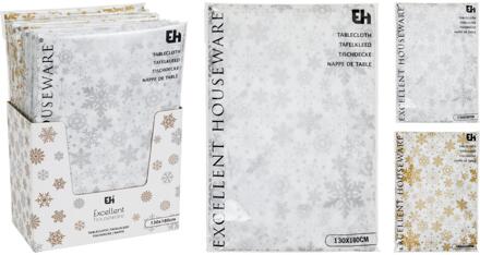 Tafelkleed flanel 130x180cm wit