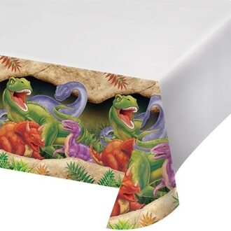 Tafelkleed met dinosaurus plaatjes