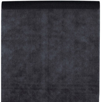 Tafelkleed op rol - polyester - zwart - 120 cm x 10 m - Feesttafelkleden