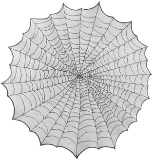 Tafelkleed Rond Spinnenweb (124cm) Multikleur - Print