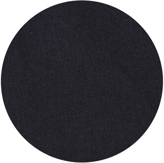 Tafelkleed rond voor binnen - zwart - polyester/katoen - dia 160 cm - Basic eettafel tafelkleden