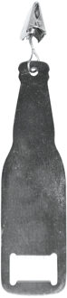 Tafelkleedgewichten met flesopener - 16x stuks - RVS - 14 cm