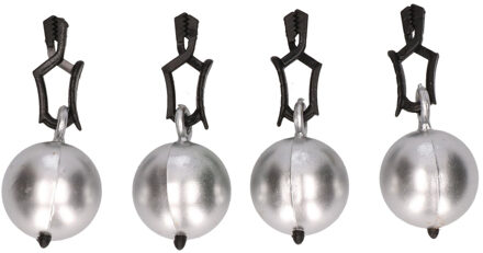 Tafelkleedgewichtjes - 16x stuks - zilver - 3,5 cm