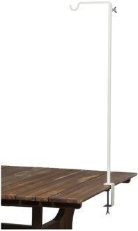 Tafelklem met haakje - wit - 90x20 cm