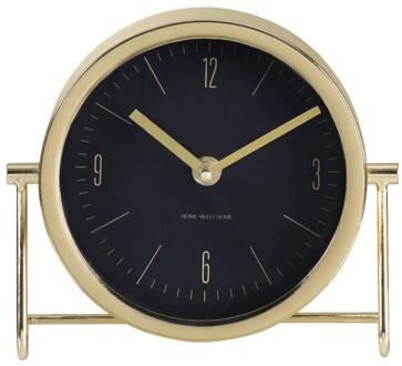 Tafelklok Morricone - Goudkleur - 18x16x6,5 Cm - Metaal - Goudkleurig