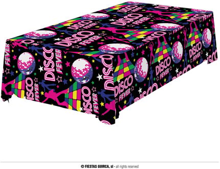 Tafellaken 80's Disco Fever (137x274 cm) Multikleur - Print
