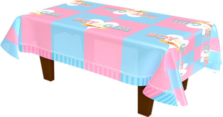Tafellaken Gender Reveal Baby Roze, Blauw