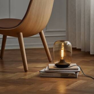 Tafellamp ACORN, amber, glas, dimbaar