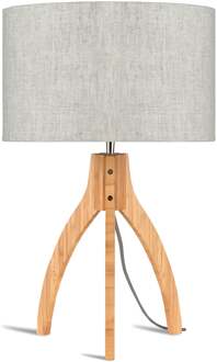 Tafellamp Annapurna - Naturel|Bamboe - Ø36cm Bruin