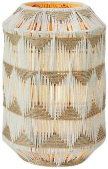 Tafellamp Ano, hoogte 35 cm, textiel, beige/bruin beige, bruin