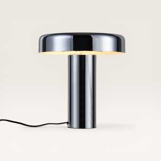 Tafellamp Arcena cromo - Paddenstoel lamp in chrome van metaal voor binnen - Zonder lichtbron Chroom