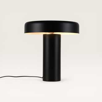 Tafellamp Arcena nero - Zwarte paddenstoel lamp van metaal voor binnen - Zonder lichtbron Mat zwart