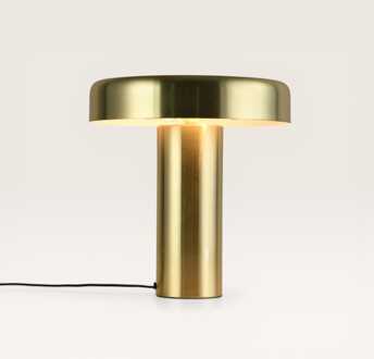 Tafellamp Arcena ottone - Gouden paddenstoel lamp van metaal voor binnen - Zonder lichtbron