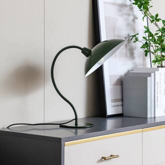 tafellamp Arvadon, groen, metaal, 42,75 cm hoog donkergroen, wit