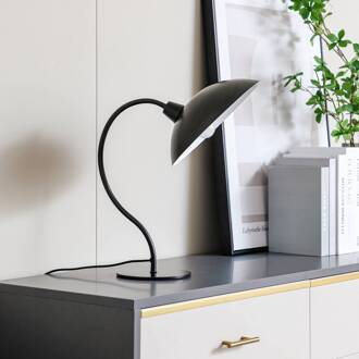 tafellamp Arvadon, zwart, metaal, 42,75 cm hoog glanzend zwart, wit