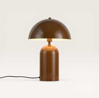 Tafellamp Asteri maronne s - Bronskleurige paddenstoel lamp van metaal voor binnen - Zonder lichtbron Bruin