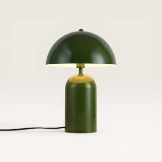 Tafellamp Asteri verde oliva s - Groene paddenstoel lamp van metaal voor binnen - Zonder lichtbron