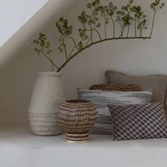 Tafellamp Barbados bamboe/bol ø25xh.27cm naturel/bruin