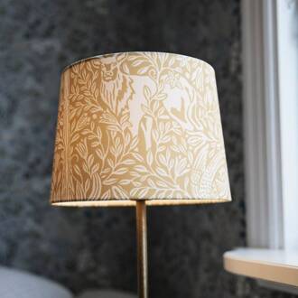 Tafellamp BASE ELDERTREE, geel, hoogte 58 cm, stof geel, ijzer