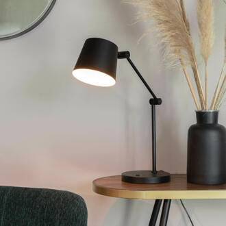 Tafellamp 'Bret' 60cm hoog, kleur Zwart