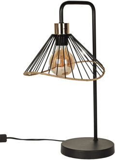 Tafellamp/bureaulamp Loft - metaal - zwart - 30 x 47 x 25 cm - binnen