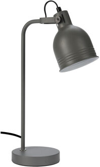 Tafellamp/bureaulampje grijs metaal 38 cm - Bureaulampen