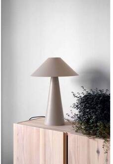 tafellamp Cannes, beige, hoogte 40 cm